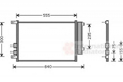 VAN WEZEL 01005088 -  Конденсатор, кондиционер